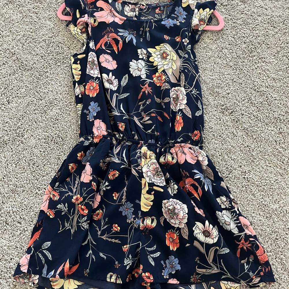 Floral Print Romper